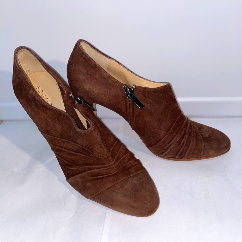 Suede Dress Heels Ankle Booties